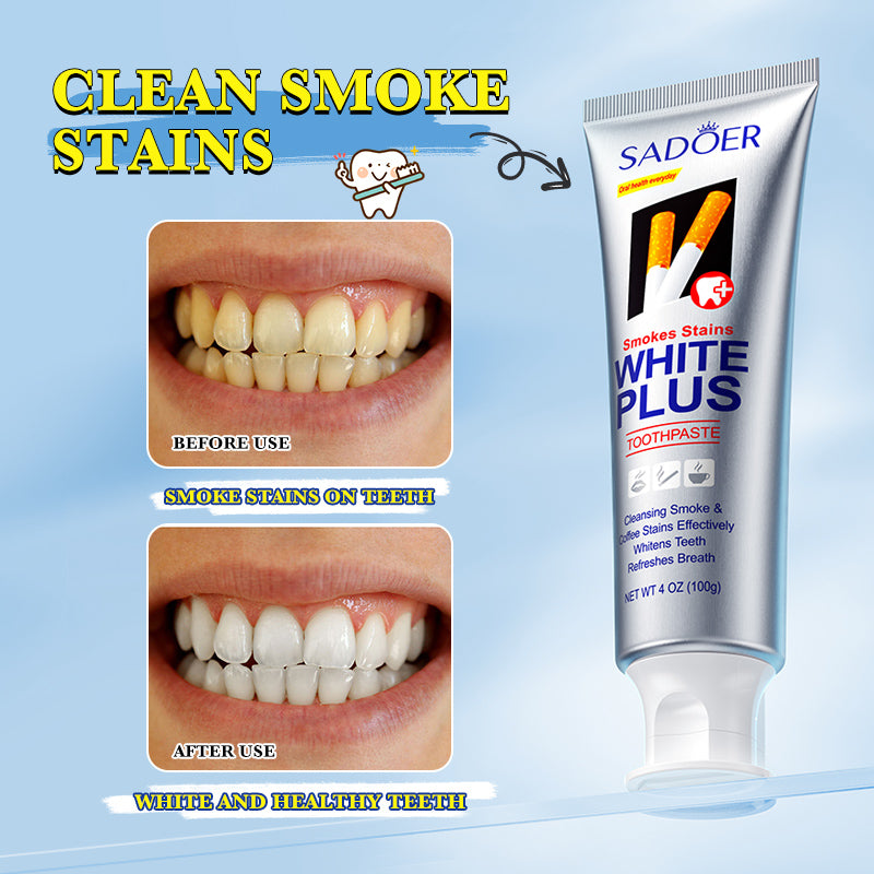 👉 Smoke Stains White Plus Toothpaste 👌